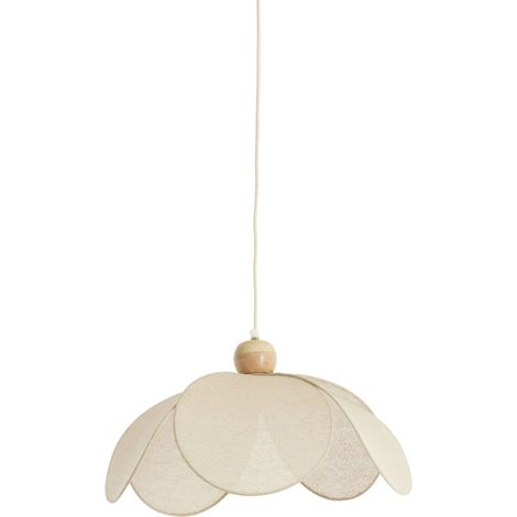 Suspension - naturel - Lavriria - textile - Ø 50cm - E27 - (1/4)