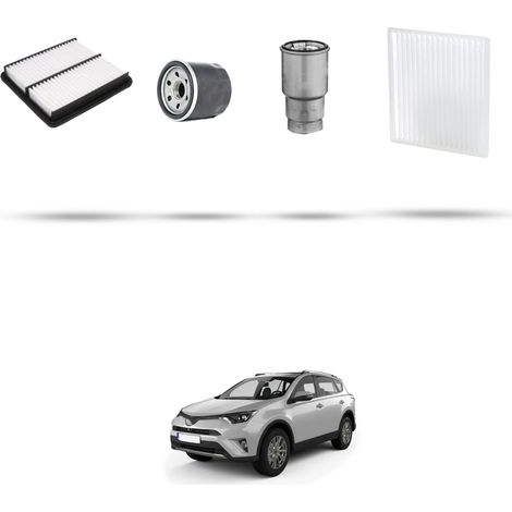 Kit tagliando 4 filtri compatibile con Toyota Rav 4 II 2.0 D4-D 85kw Dal 2001 (1/5)