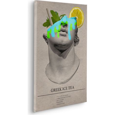 Komar Canvasbild Greek Ice Tea Cocktail - 60 x 40 cm - Bild auf Keilrahmen - Modern Urban (1/2)
