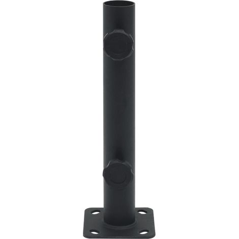 Maison Exclusive - Base per Ombrellone per Palo da Ø32/34/38 mm Nero Opaco Acciaio (1/5)