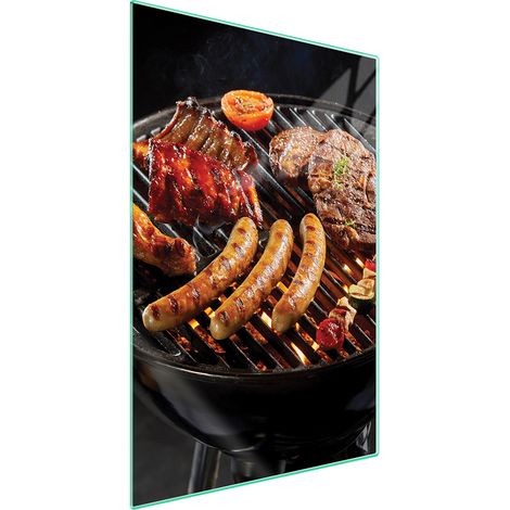 TAGLIERE IN VETRO 35x52 Grill (1/5)