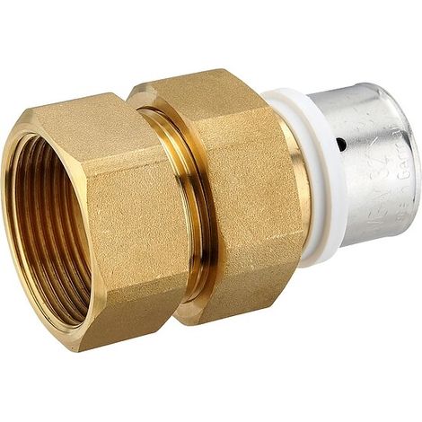 Pressfitting-Verschraubung 32 x 3,0 mm - 1 1/4 Zoll Innengewinde flachdichtend für MV-Rohr