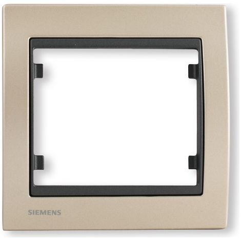 SIEMENS DELTA IRIS PLAQUE SIMPLE MÉTAL CHAMPAGNE SIE266603 (1/2)