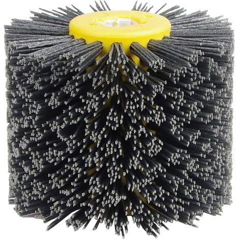 Schleifbürsten 120 Polierscheibe Schleifdrahtscheibe Durchmesser 120 mm Schwarz (120) (1/5)