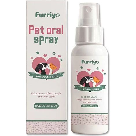 Furriyo Pet Oral Spray – Gentle dental care for cats and dogs, for home use, cleans teeth and freshens breath (1/5)