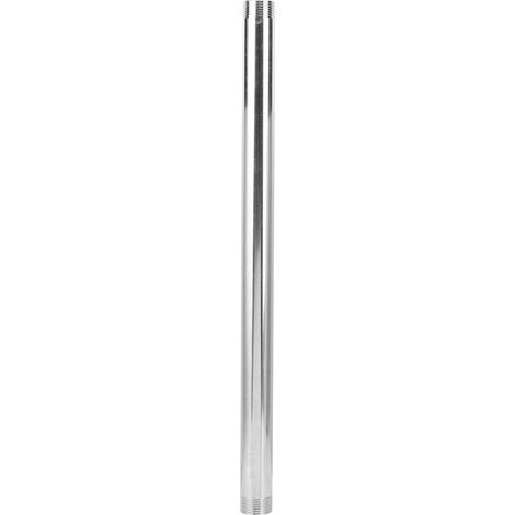 Raccord mâle en acier inoxydable fileté G1, tige d'extension de 50 cm pour système de plomberie, adaptateur de tuyau, accessoire de plomberie
