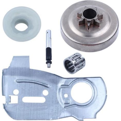Kit Embrayage Tambour Pompe Huile Plaque Barre Guidage Pour Tronçonneuse Husqvarna 340 345 350 - Référence 503875701 - 1 Pièce (1/4)