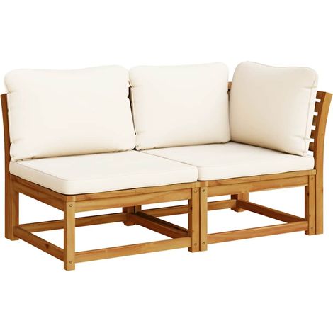 Maison Exclusive - Set Salotto da Giardino 2 pz con Cuscini Legno Massello Acacia (1/5)