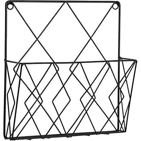 Porte-revues noir, organisateur idéal pour la maison, le bureau ou un usage quotidien, offrant un rangement pratique pour les environnements domestiques.-AquaForge (1/5)