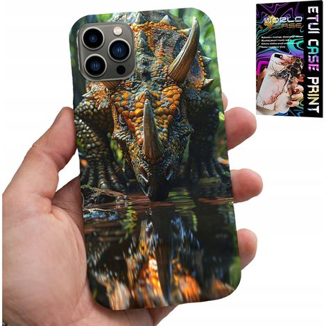 Custodia per iPhone 11 Pro Max - Custodia con dinosauro triceratopo (1/5)