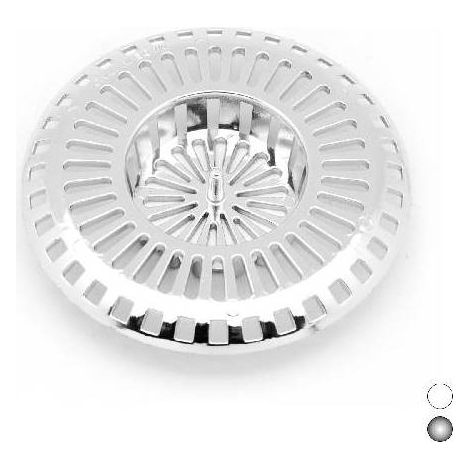 GRILLE DE 9 CM DE DIAMÈTRE POUR TROU D'ÉVIER DE 4,5 CM DE DIAMÈTRE Dimensions : Blanc