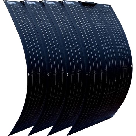 Panneau Solaire, Design Flexible, Haute Efficacité, 4pcs 100w (1/2)
