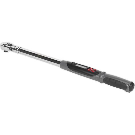 Sealey Premier Flexi-Head Digital Torque Wrench with Angle Function 1/2""Sq Drive 20-200Nm STW309