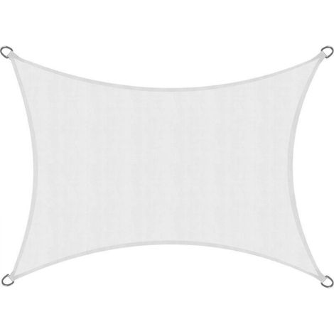 White shade sail, thermally insulated outdoor tent, outdoor camping aid, white, 2M×3M (1/5)