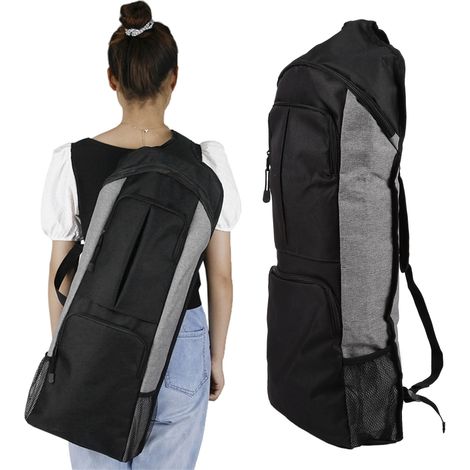 Sac de rangement pour tapis de yoga multifonctionnel avec grande poche pour hommes et femmes, idéal pour le fitness et le sport. (1/5)