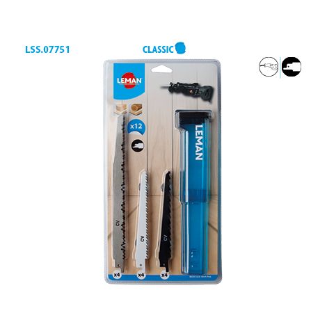 Boite de 12 lames scie sabre multi matériaux Classic (1/2)