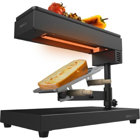Cecotec Cheese&Grill 6000 Raclette Nero 600W Compatto (1/5)