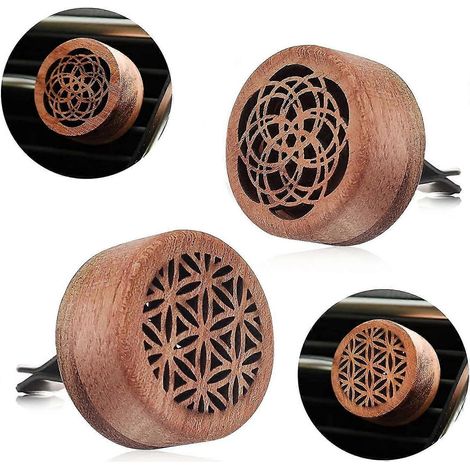 Diffuseurs d'huiles essentielles pour voiture, diffuseur d'aromathérapie, mini diffuseurs d'huiles essentielles (lot de 2) (1/5)