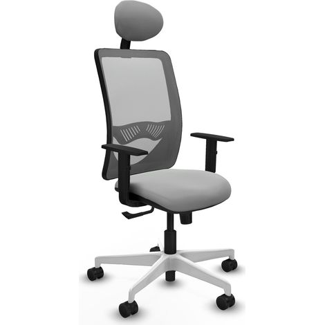 Chaise de bureau piqueras y crespo Zulema noir mousse épaisse (1/2)