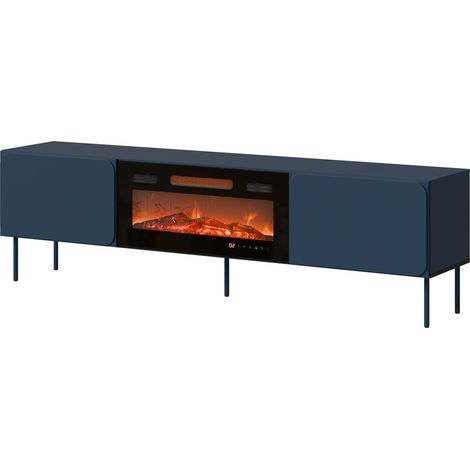 Mueble TV Fentore 104, Índigo, Número de puertas: 2, Número de cajones: 0, 200x58x40cm (1/5)