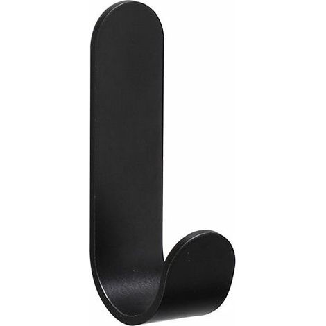 Lot de 10 crochets muraux autocollants noirs à coller très résistants – Crochets muraux sans clous pour salle de bain (1/5)