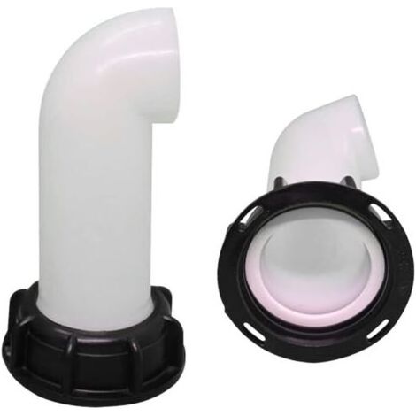 Bec de Vidange avec éCrou, Buse de RéServoir Deau Valve 1000l IBC Rallonge de Cuve, Extension Deau de Pluie Buse d'Extension Buse de Tuyau Adaptateur Universel pour Raccord Robinet Cuve IBC (1/5)
