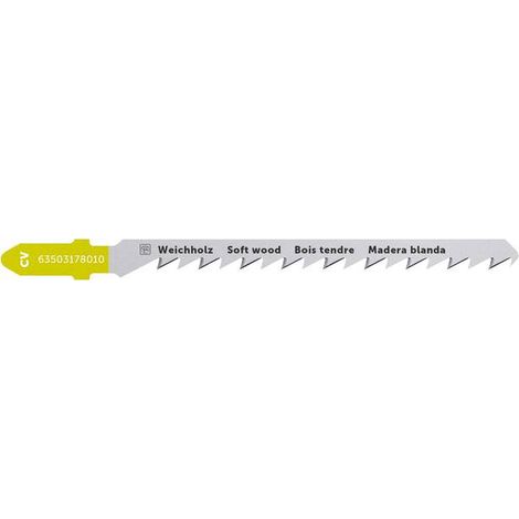 Fein 63503178010 Lame de scie sauteuse pour bois CV 75 T2.5/1.4 SW CC 5 pc(s) Y307553
