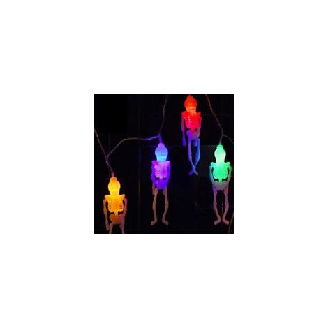 Luci decorative di Halloween con motivi di scheletri – 3 m, 20 LED - Crezuo