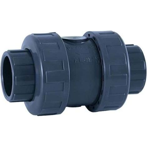 Clapet anti retour femelle à coller PVC – Ø 50 mm – Raccord femelle pour plomberie – Pression PN 16 – Évite le désamorçage de pompe – Cepex