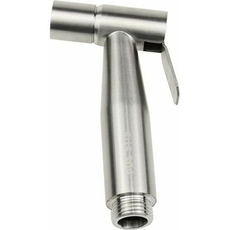 Douchette Bidet pour WC Acier Inoxydable Pulvérisateur de Couches Pulvérisateur à Bidet Manuel pour l\\'hygiène personnelle Douche Salle de Bain WC -Argent (1/5)