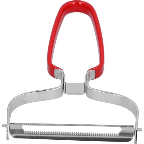 Éplucheur de légumes multifonctionnel manuel pour fruits, concombres, choux et carottes (rouge) (1/5)