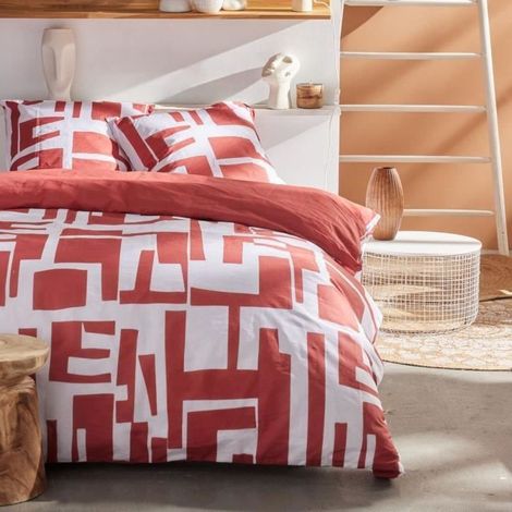 Parure de couette - TODAY - Sunshine 17.32 - 240x260cm - 2 personnes - Imprimée - Coton 57 fils