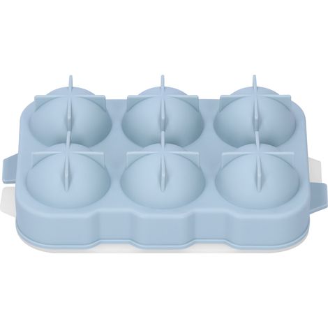 Moule à Glace en Silicone 6 Boules avec Couvercle pour Création Glacée DIY (1/5)