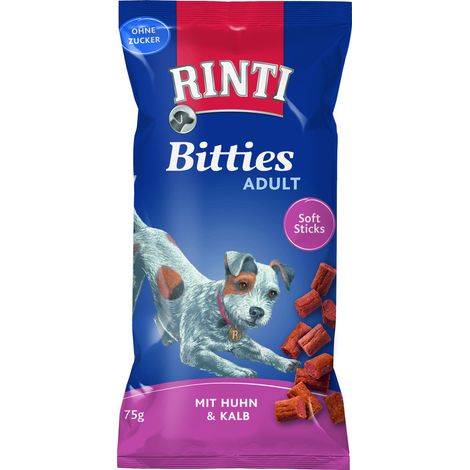 Rinti Bitties Hundesnack 75 g Huhn + Kalb Hundeleckerlis