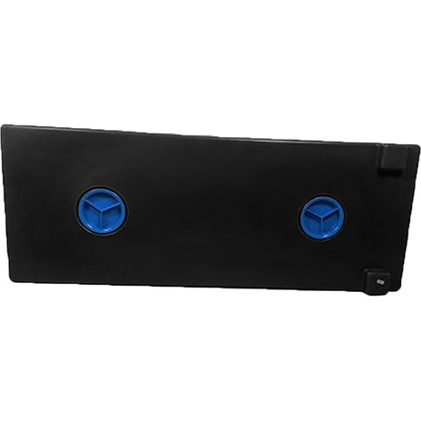 Plast'Up Rotomoulage – Réservoir de chasse d'eau 80L ultra-plat 14cm – Polyéthylène rotomoulé – 2 bouchons de visite Ø 120mm – Éco-responsable 100% recyclé