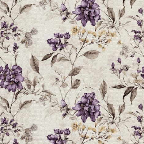 Tela decorativa para exteriores Oxford - Motivo de flores I DX5645 (1/5)