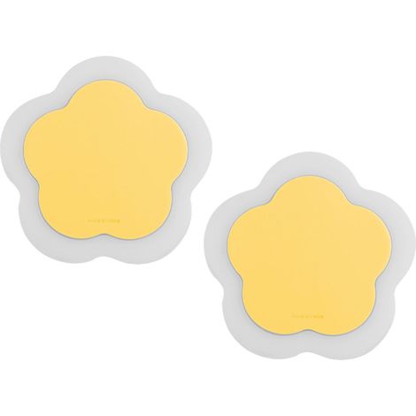 2 tapis de table en silicone, forme fleur, haute température, alimentaire, lavable au lave-vaisselle (1/5)
