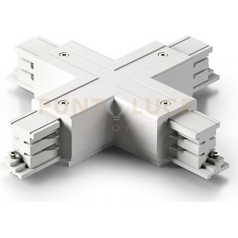 GBIC05- GIUNTO A "X" ELETTRICO-MECCANICO 220-240V PER SISTEMA BINARIO BIANCO