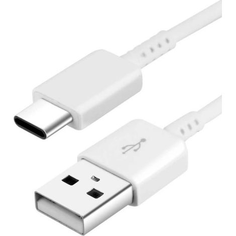 Cable USB-A - USB-C Samsung EP-DR140AWE de 0,8 m (a granel - embalaje de repuesto) - Blanco