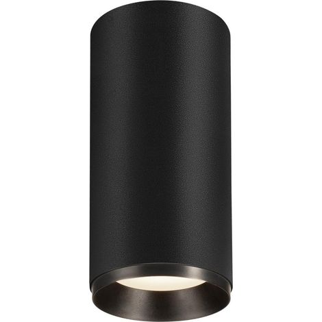 Plafonnier LED NUMINOS® L intérieur noir/noir LED 28W 24° UGR 19 - SLV - 1004618