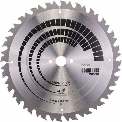 Bosch PRO Wood Kreissägeblatt, 350 x 3,2 x 30 mm, T24