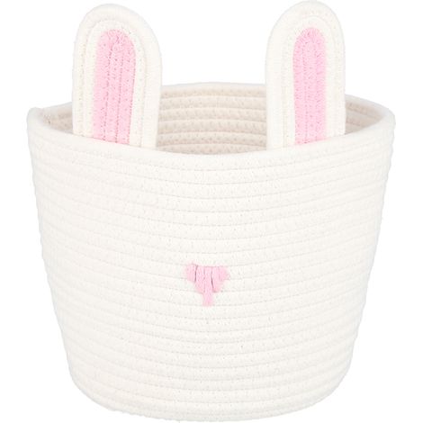 Panier de rangement mignon petit lapin, décoration intérieure attrayante et durable pour la maison (1/5)