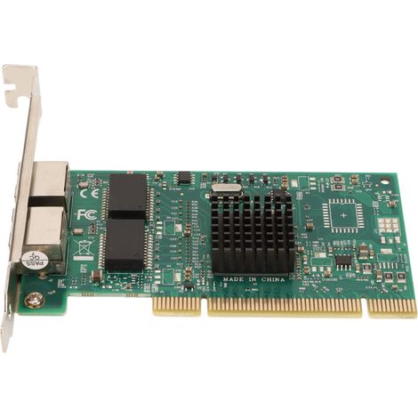 Tarjeta de red de alto rendimiento con dos puertos Gigabit Ethernet, que ofrece una velocidad y fiabilidad incomparables. (1/4)