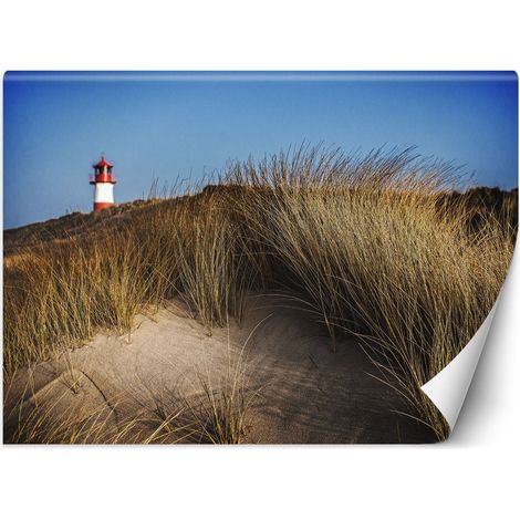 Fototapete Leuchtturm versteckt hinter den Dünen 254x184 cm (1/5)