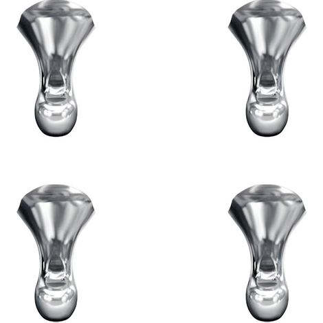 4 Pieds standards chromé Burlington pour baignoire - Aquatop (1/2)