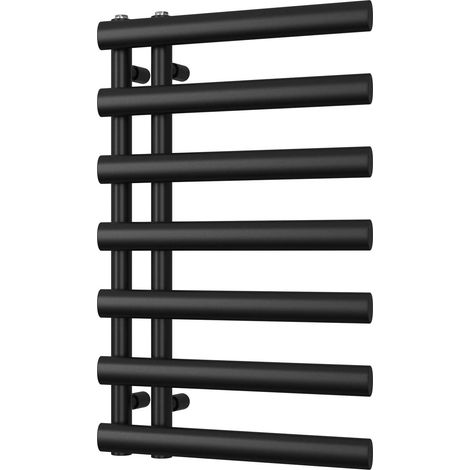 Elyan - Black Towel Radiator - H766mm x W500mm (1/3)