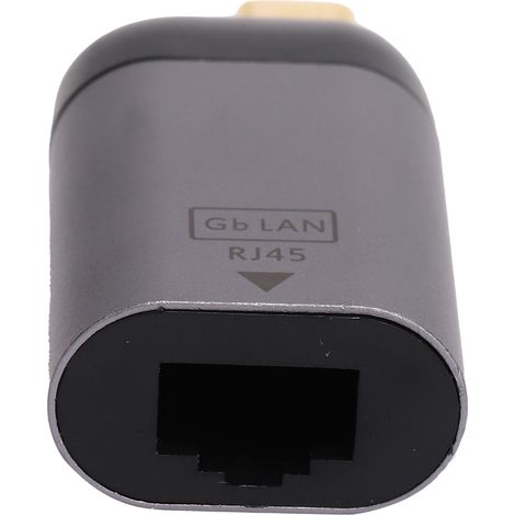 Adaptateur USB‑C vers Ethernet Gigabit en Aluminium Portable 1000Mbps pour Ordinateur Portable (1/5)