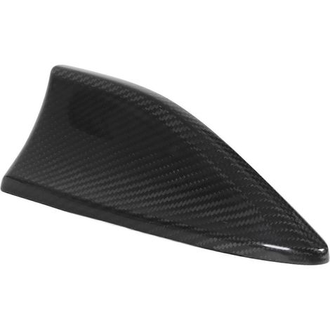 Cache-antenne aileron de requin, noir, auto-adhésif, décor fibre de carbone, cache-antenne de remplacement pour GR
