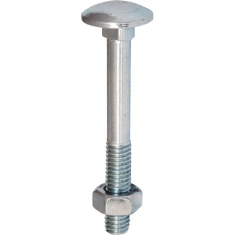Forgefix CB12160M Boulon de carrosserie et écrou Acier zingué
