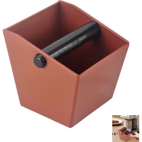 1 unidad,Contenedor para posos de café,Papelera para residuos de espresso,Recipiente para posos de café,11,8 × 11,8 × 11,2 cm (1/5)